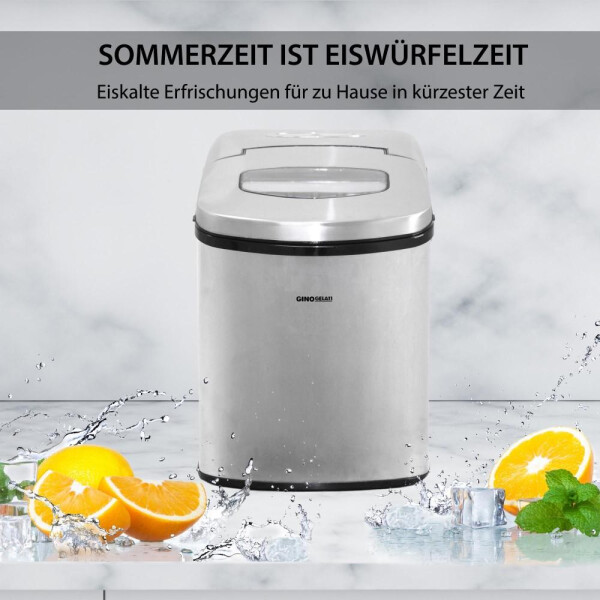 Produktbild von Tillvex Eiswürfelmaschine Edelstahl 12 Kg - 24 H | Eiswürfelbereiter 2