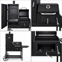 Smoker mit Räucherofen Klavor | Grillwagen | Holzkohleg