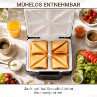 Keramik Sandwichmaker Drizle | Sandwich Toaster | Thermostat