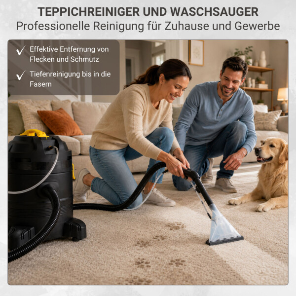 35 l Waschsauger Giausa | Sprühsauger | Sprühextraktionsgerät