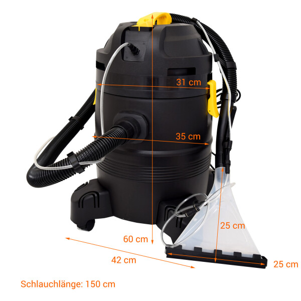 35 l Waschsauger Giausa | Sprühsauger | Sprühextraktionsgerät