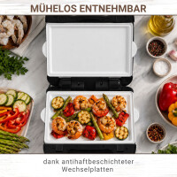 Teppanyaki | Plancha Grill Perom mit Keramik Wechselplatten 