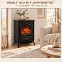 Elektrokaminofen mit Heizung | Flammeneffekt Abordo | Elektr