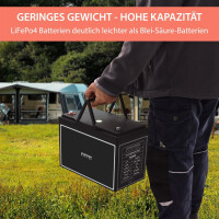 80Ah 12V Lifepo 4 Lithium Batterie | Akku mit BMS, Bluetooth