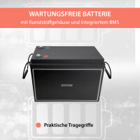 150Ah 12V Lifepo 4 Lithium Batterie | Akku mit BMS, Bluetoot