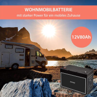 80Ah 12V Lifepo 4 Lithium Batterie | Akku mit BMS 2