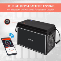 150Ah 12V Lifepo 4 Lithium Batterie | Akku mit BMS, Bluetoot