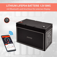 80Ah 12V Lifepo 4 Lithium Batterie | Akku mit BMS, Bluetooth