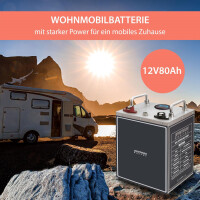 80Ah 12V Lifepo 4 Lithium Batterie | Akku Frostsicher mit BM