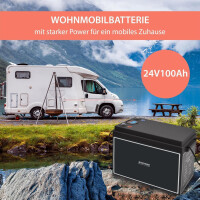 100Ah 24V Lifepo 4 Lithium Batterie | Akku mit BMS, Bluetoot
