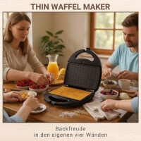 Waffeleisen Big mit Wechselplatten Masto Antihaftbeschichtet