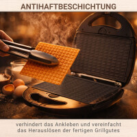 Waffeleisen Big mit Wechselplatten Masto Antihaftbeschichtet