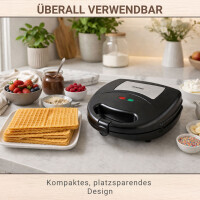 Waffeleisen Big mit Wechselplatten Masto Antihaftbeschichtet