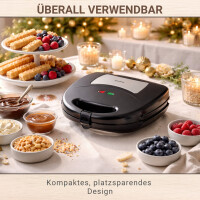 Sticks Waffeleisen mit Wechselplatten Masto Antihaftbeschich